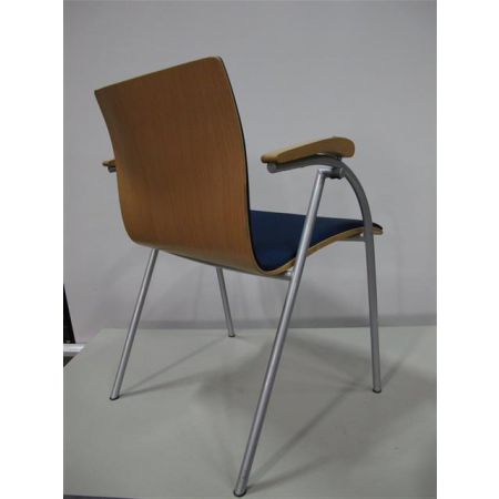 Thonet bezoekersstoel blauw Thonet bezoekersstoel blauw