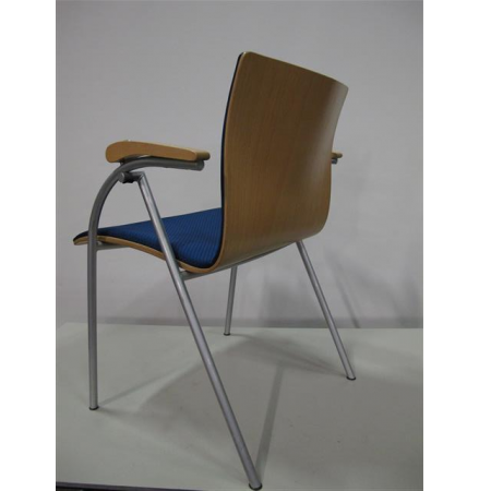 Thonet bezoekersstoel blauw Thonet bezoekersstoel blauw