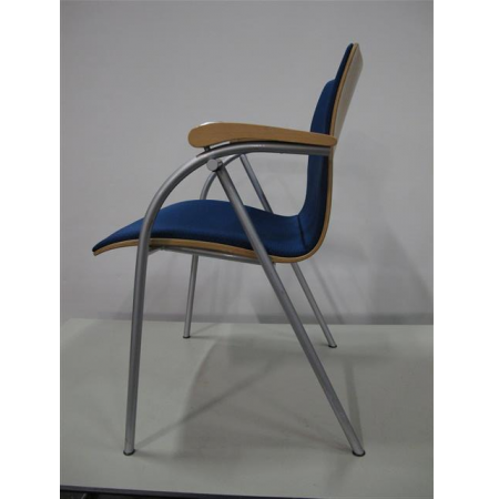 Thonet bezoekersstoel blauw Thonet bezoekersstoel blauw