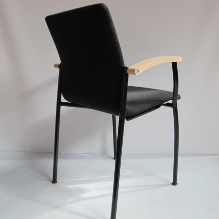 Lande 4-poots stoel, zwart Lande 4-poots stoel, zwart