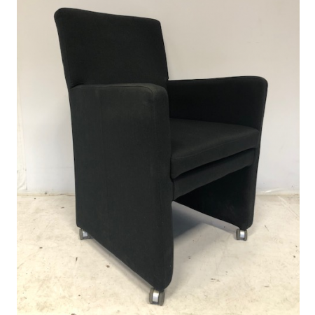 Mobitec verrijdbare vergader fauteuil, antraciet Mobitec verrijdbare vergader fauteuil, antraciet