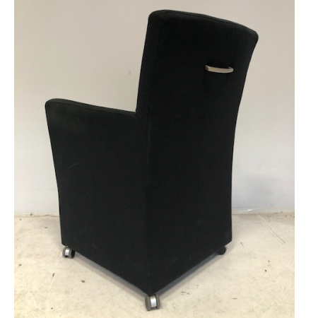 Mobitec verrijdbare vergader fauteuil, antraciet Mobitec verrijdbare vergader fauteuil, antraciet
